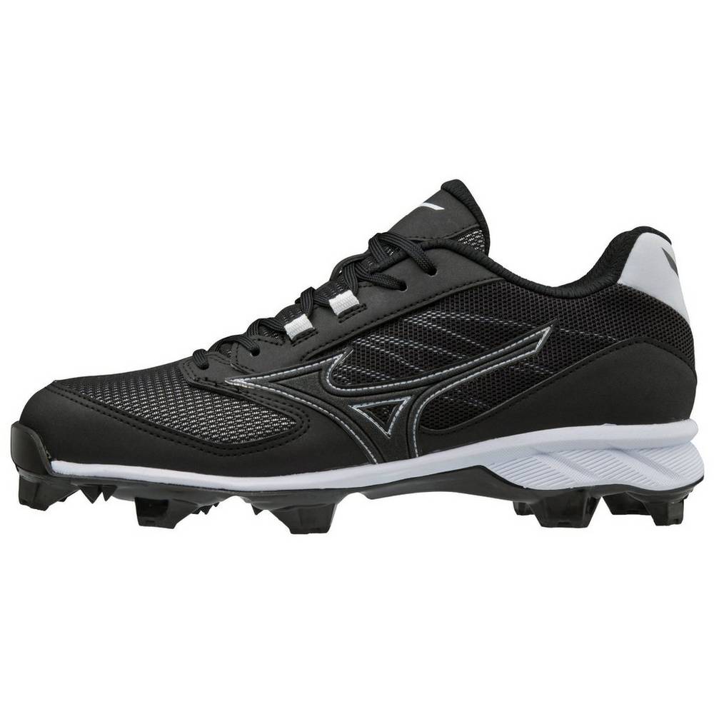 Mens Mizuno 9-Spike Advanced Dominant TPU Molded Baseball Cleats Black/White Philippines (ENYBFM691)